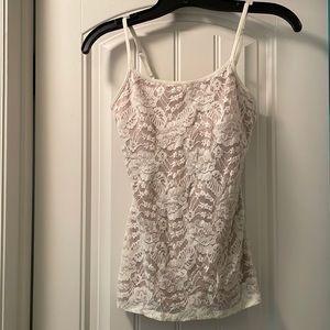 Express white lace cami